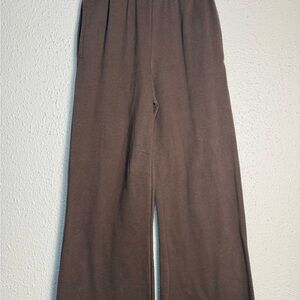 Wild Fable Chocolate Brown Elastic Wide Leg Sweat Pants Size XS